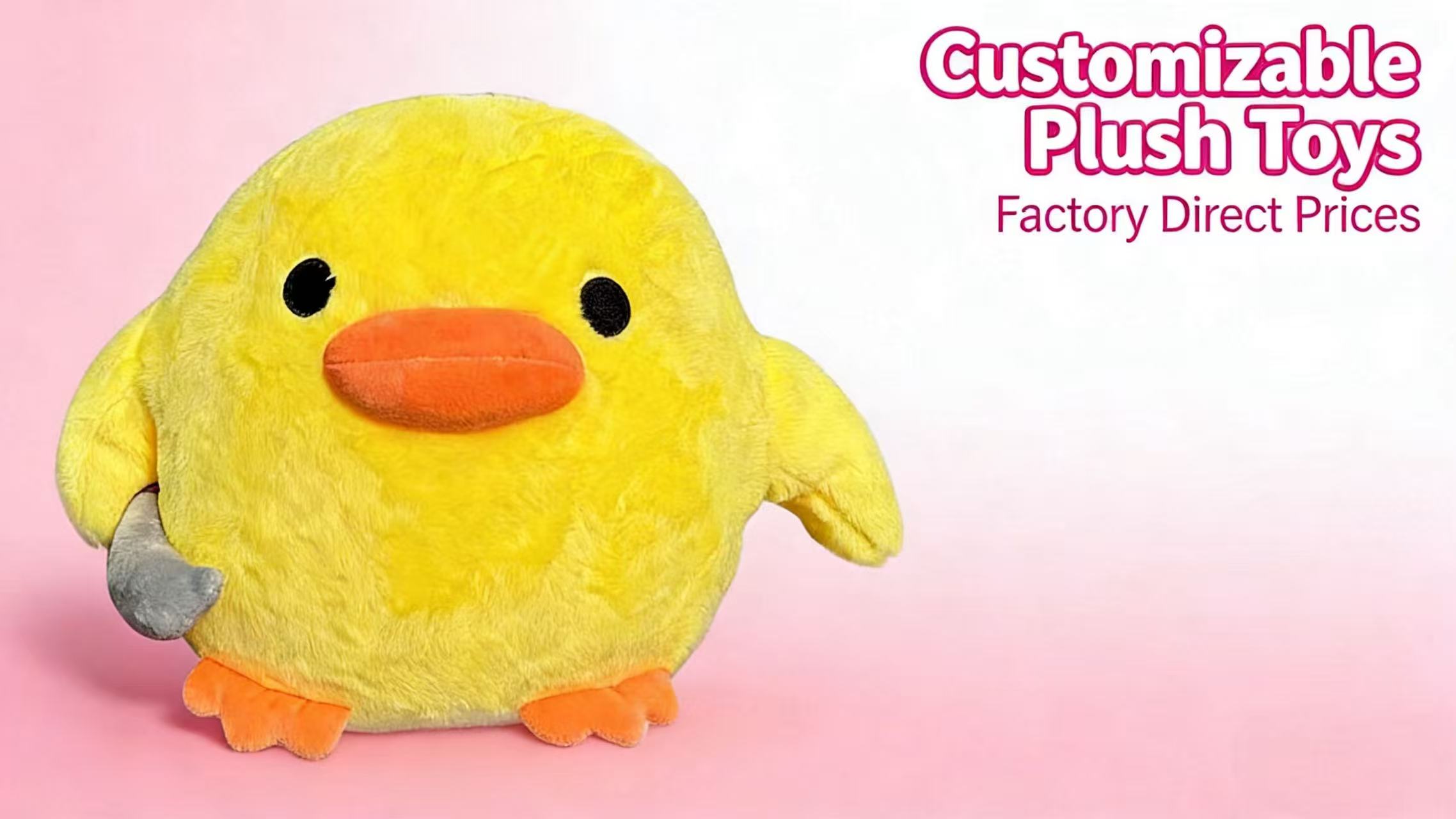 Duck Plush With Knife  (1)