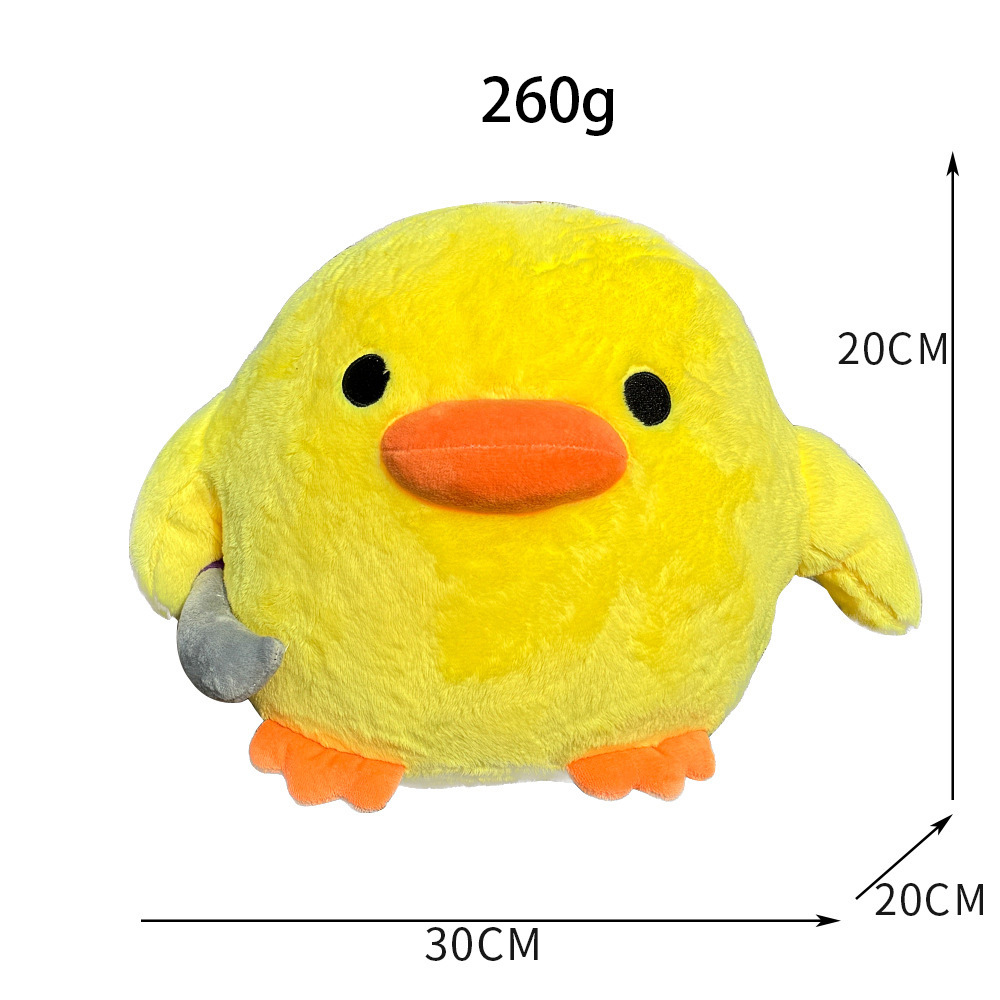 Cute Duck Plush With Knife Wholesale | Bulk Plush Toy Manufacturer