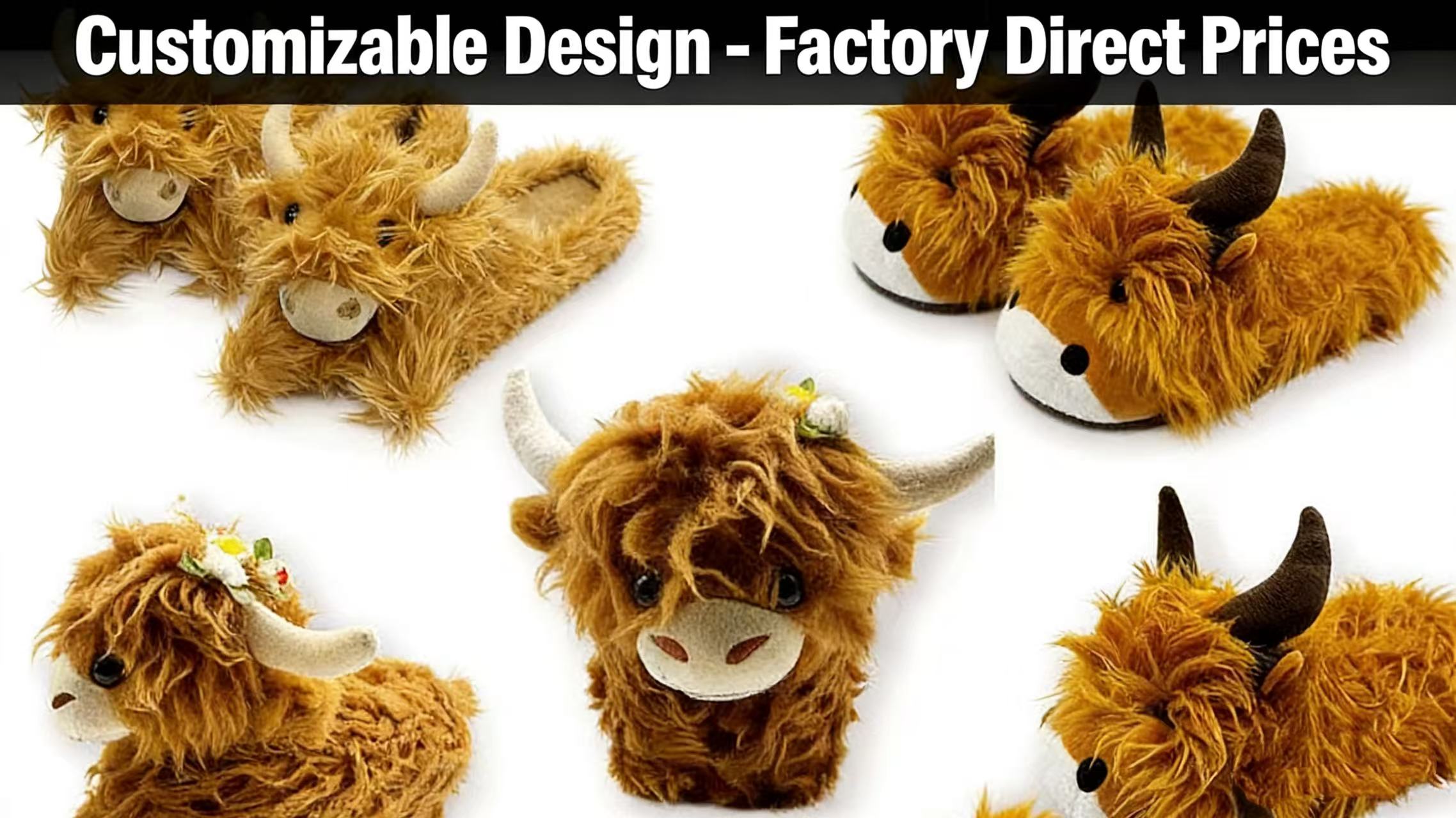 Highland Cow Slippers (2)