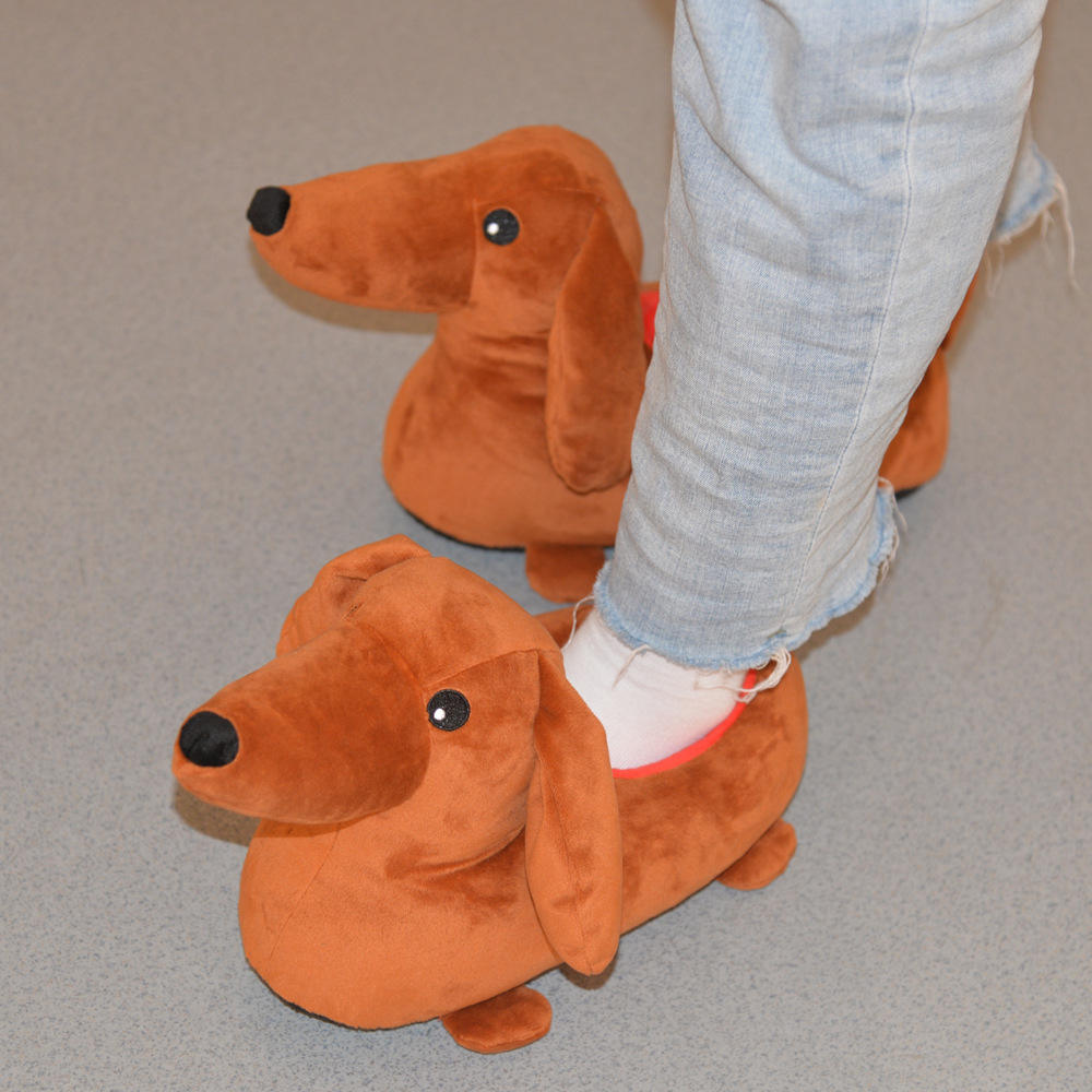 OEM Dachshund Plush Slippers Manufacturer | Custom Dog Slippers
