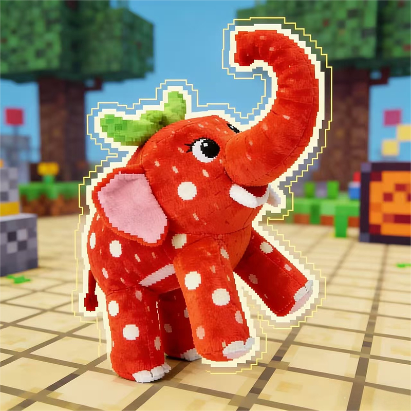 Strawberry Elephant plush (2)
