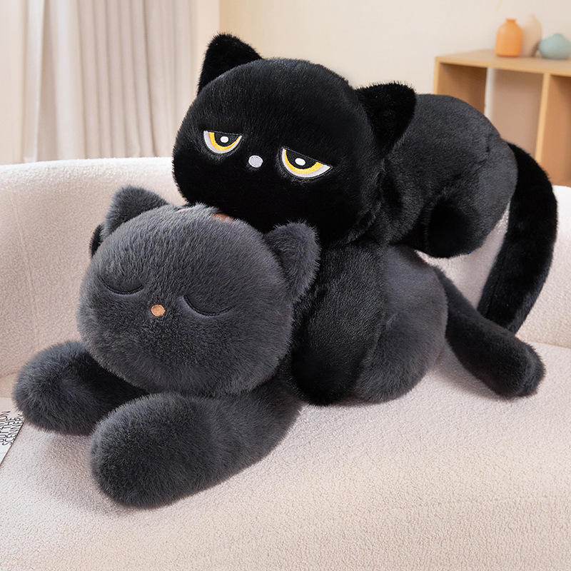 Custom Anime Body Pillows: Black Cat Plush Dakimakura
