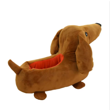 Dachshund Plush Slippers | Wholesale & Custom Cozy Dog Slippers