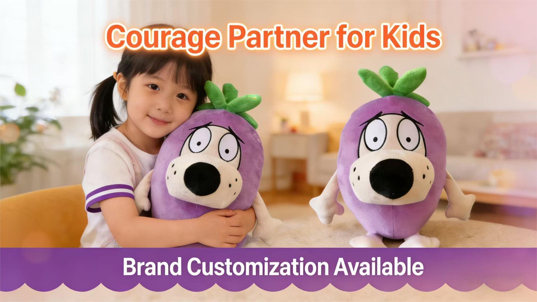 banner for Eggplant Courage Plush (3)
