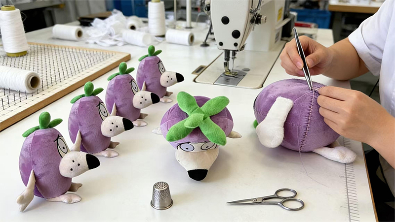 Sewing for Eggplant Courage Plush_