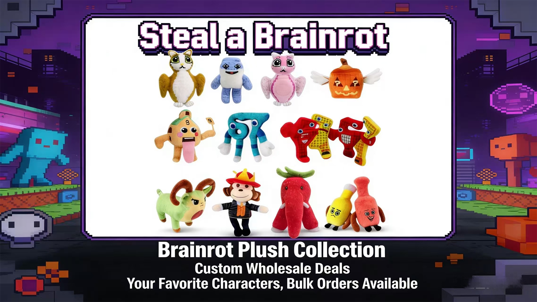 steal a brainrot plush banner 2