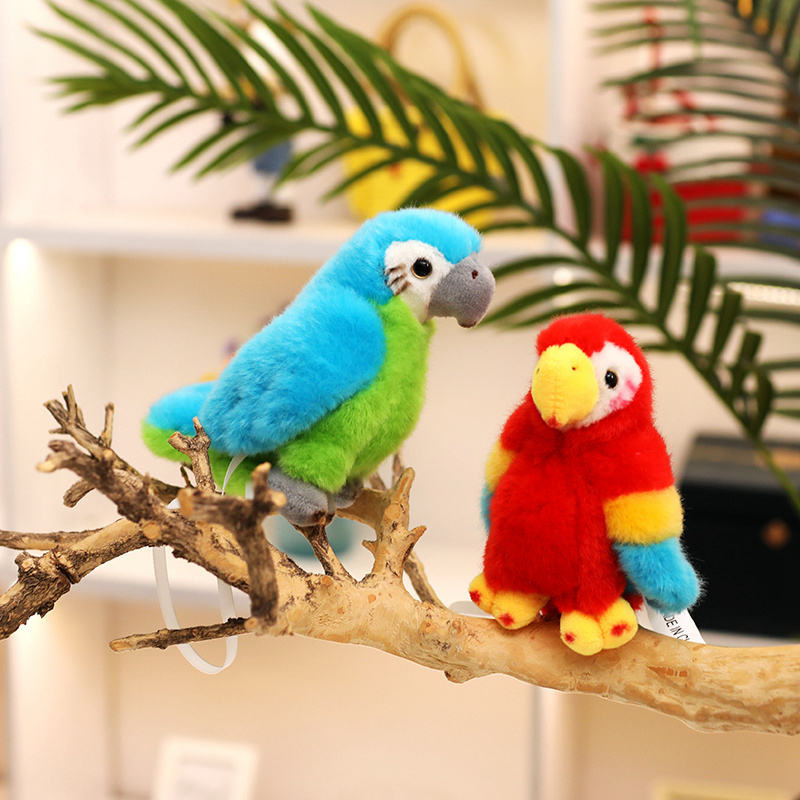 Parrot plush animals