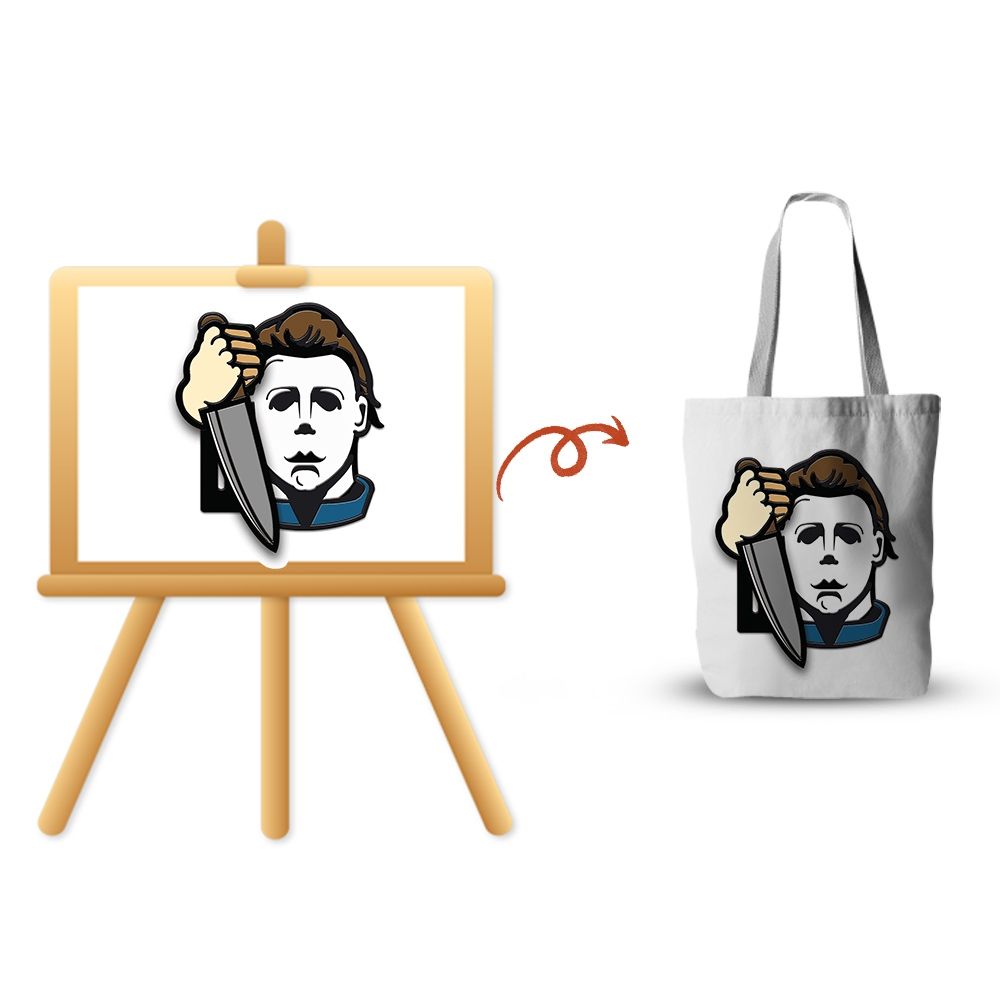 Michael Myers canvas bag