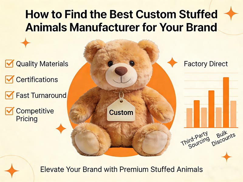 How to Find the Best Custom Stuffed Animals Manufacturer for Your Brand