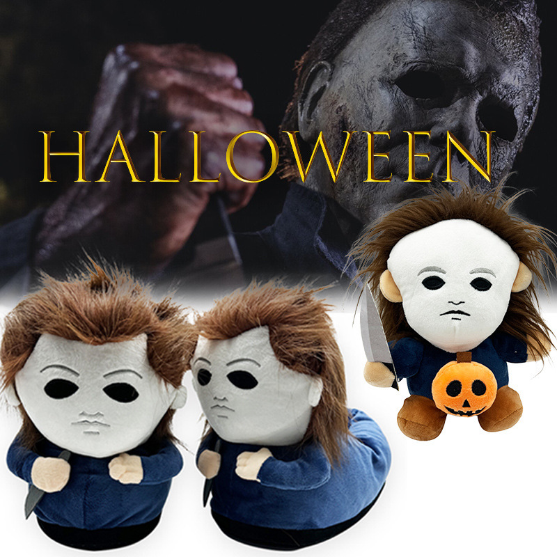 Michael Myers Plush Slippers - Wholesale & Custom Horror Themed Slipper Supplier