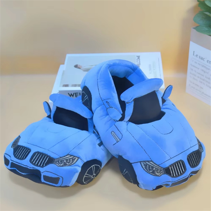 Racing Cotton Plush Slippers