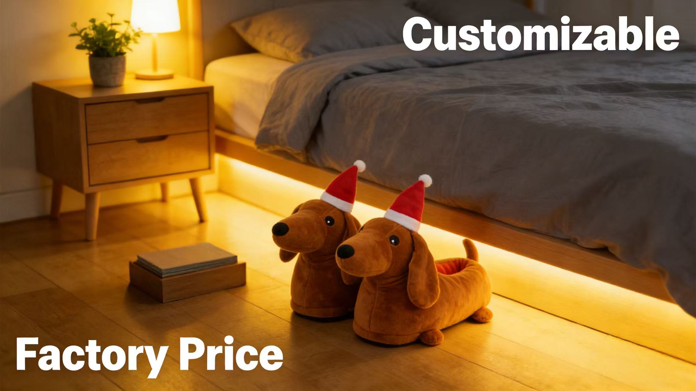 Dachshund Plush Slippers (3)