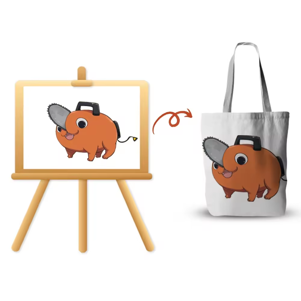 Pochita canvas bag